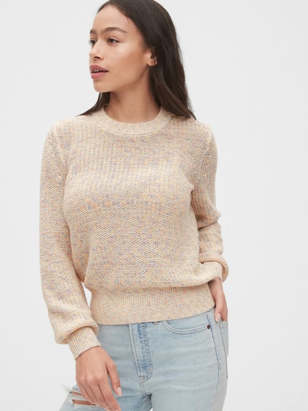 Slub Crewneck Sweater
