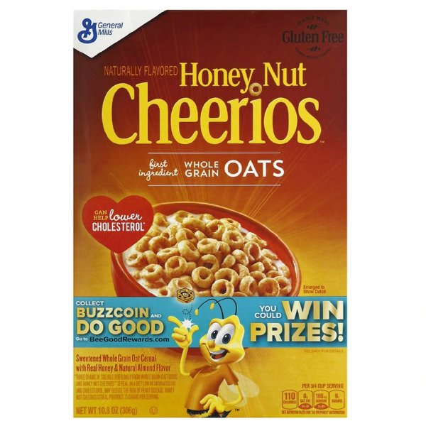 Cheerios Honey Nut Cereal, 10.8oz