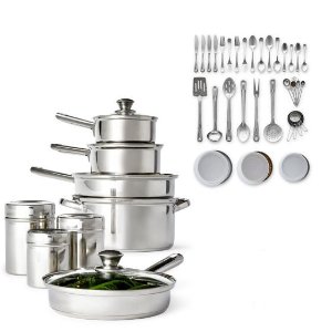 Cooks 52-PC. Stainless Steel Cookware Set