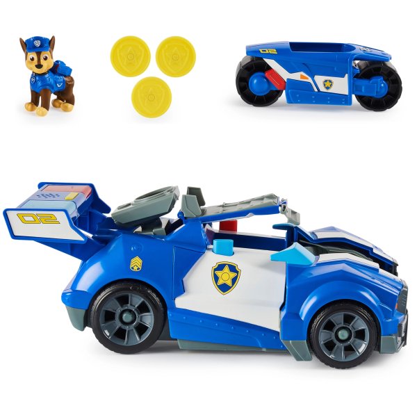 , Chase 2-in-1 Transforming Movie City Cruiser & Motorcycle