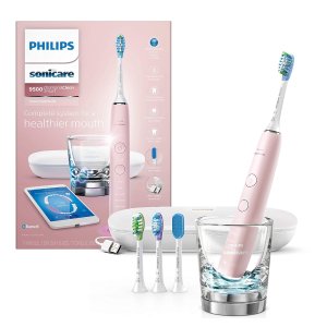 PhilipsSonicare DiamondClean Smart 9500 Rechargeable Electric Power Toothbrush, Pink, HX9924/21