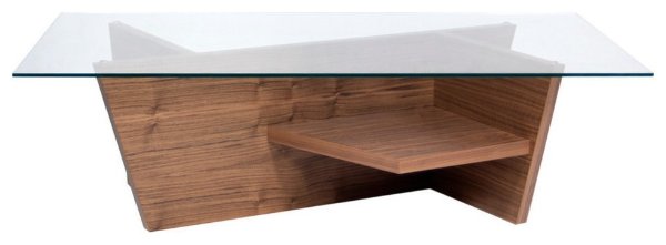 Oliva Coffee Table With Glass Top - Contemporary - Coffee Tables - by Temahome