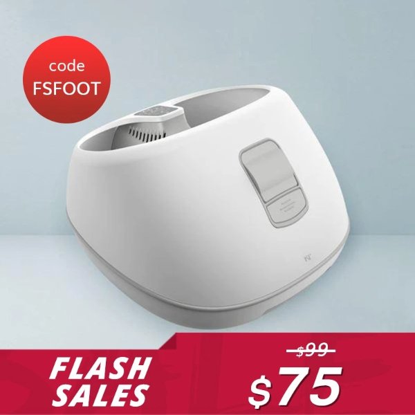 【Flash Sale】Steam Foot Spa Bath Massager with Ergonomic Rollers, 3 Heating Levels, Water Saving Technology for Home Use (Use Code: FSFOOT for $75)