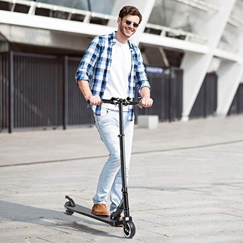 S1 Electric Scooter Adult Portable Folding Scooter for Kids 13+ Teenager with 25V Rechargeable Battery, Max Speed up to 23KM/H, All-Terrain Aluminum Alloy Wheels 250W Motor Max Weight 200 lbs