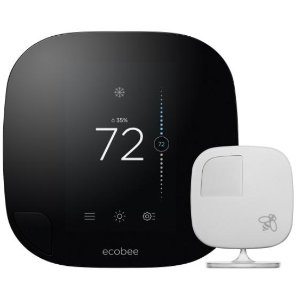 Ecobee - ecobee3 Wi-Fi Smart Thermostat with Remote Sensor