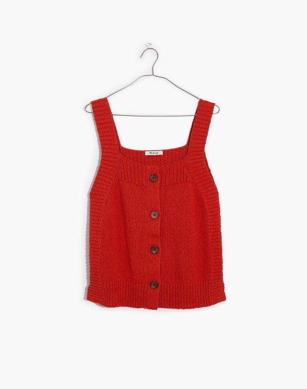 Rowe Button-Front Sweater Tank