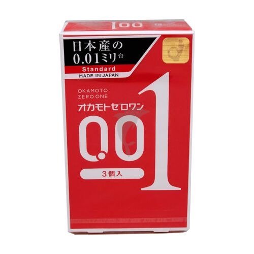【标准版】日本本土版冈本001超薄避孕套 3只装