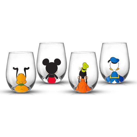 迪士尼玻璃杯4件