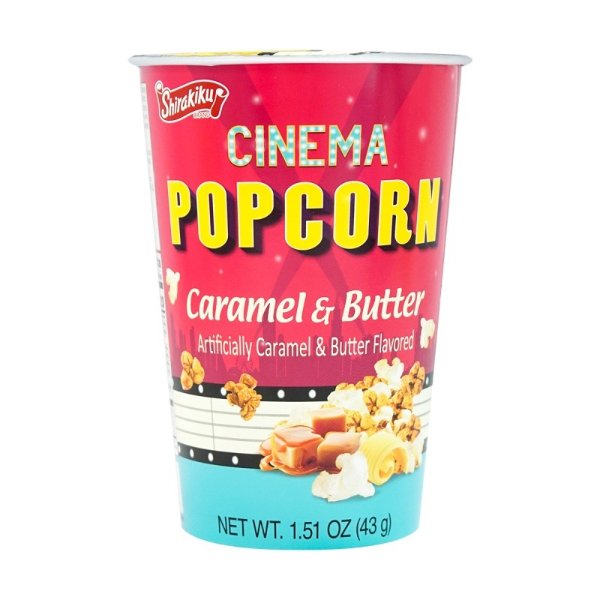 SHIRAKIKU Popcorn Cinema Caramel&Butter 43g