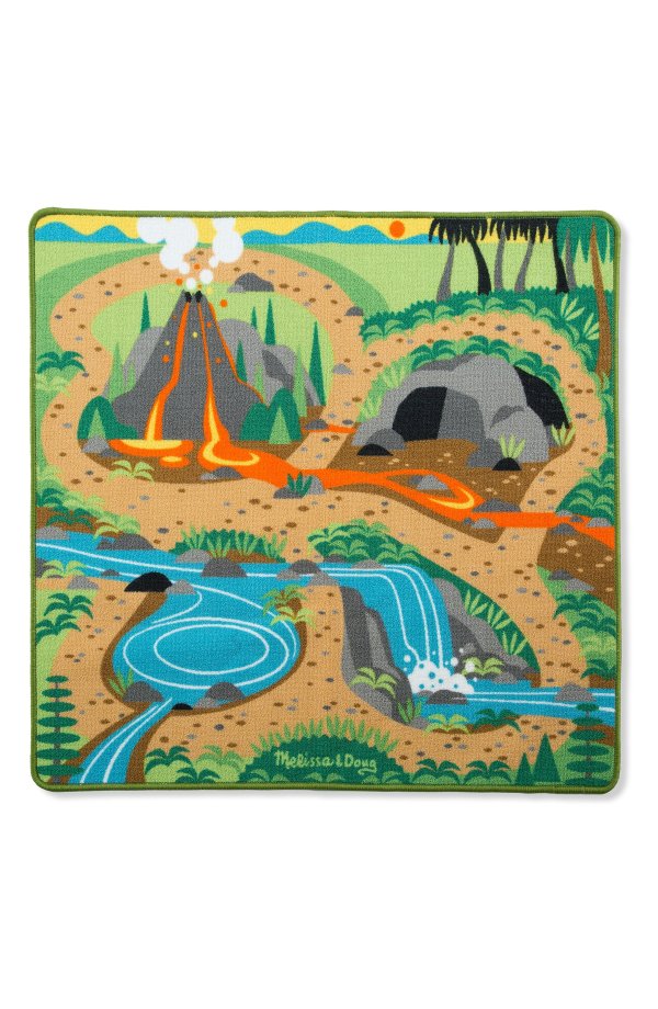 火山图案游戏毯