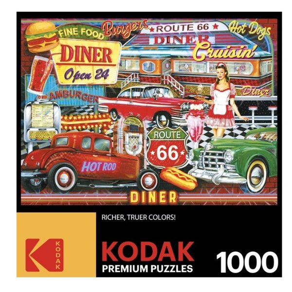 Kodak 1000 Piece Jigsaw Puzzle - 50's Diner