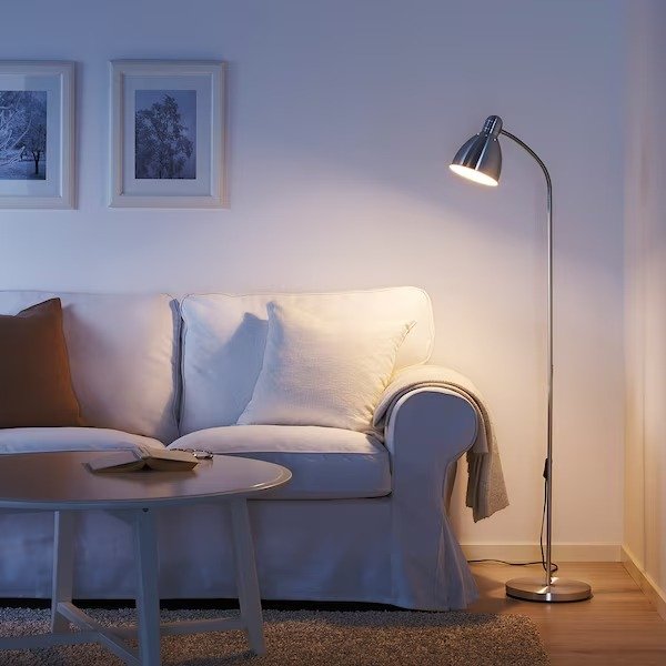 LERSTA Floor/reading lamp, aluminum
