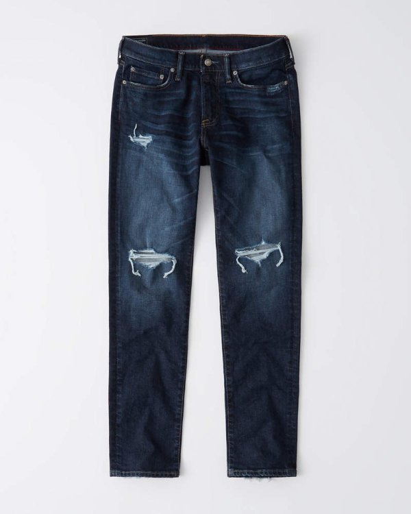 Men's Ripped Athletic Skinny Jeans | Men's Clearance | Abercrombie.com