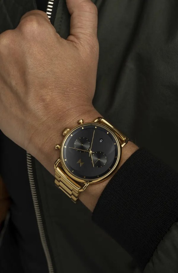 Blacktop Chronograph Bracelet Watch, 47mm