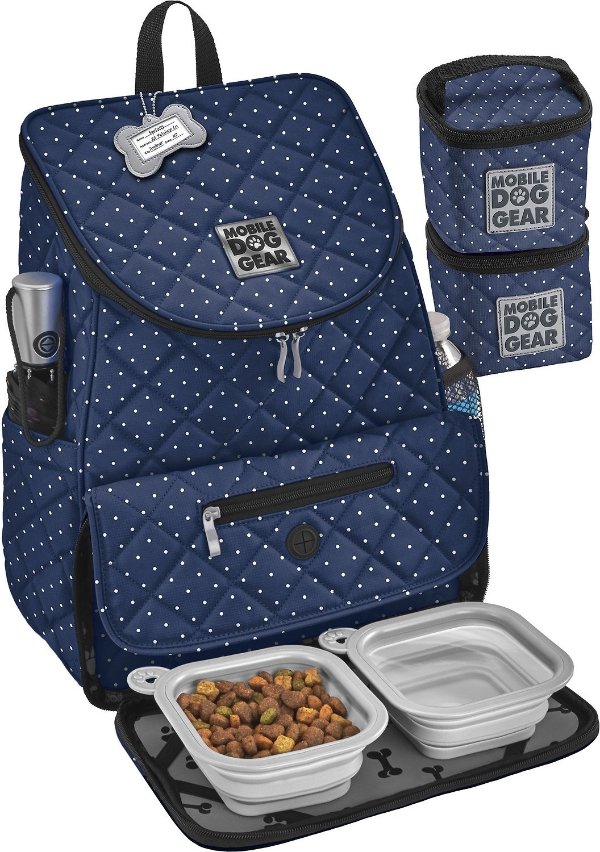 Mobile Dog Gear Weekender Backpack Pet Travel Bag, Black - Chewy.com