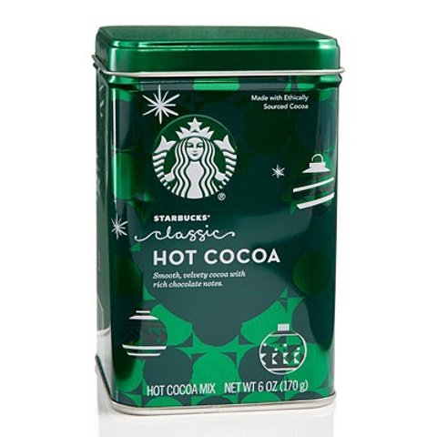 Starbucks Classic Cocoa Tin Canister. 