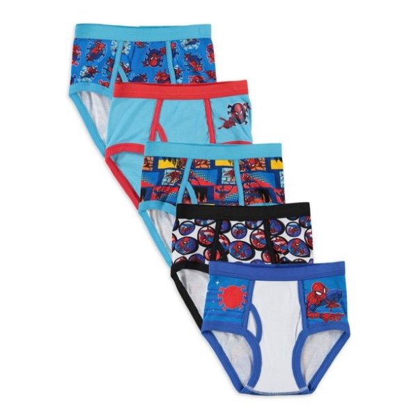 Boys 4-8 Brief Underwear, 5 Pack