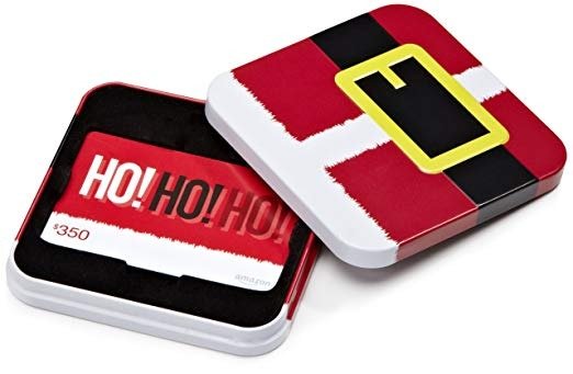 .com Gift Card in a Santa Tin (Ho! Ho! Ho! Card Design)