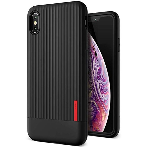 iPhone XS Max Case, VRS DESIGN [Black] Slim Full Body Protective [Single fit] Ultra Thin Compatible with Apple iPhone XS Max 6.5 inch (2018)