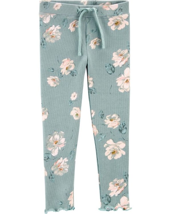 Floral Comfy Ruffle Pants