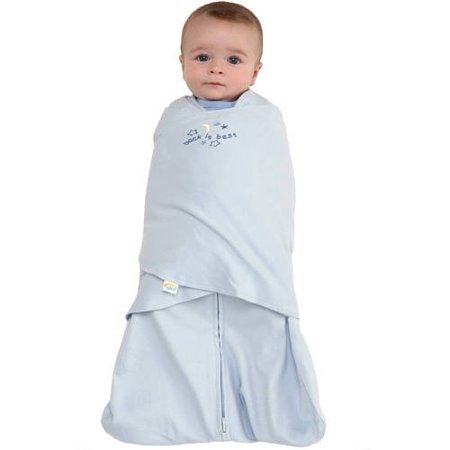 SleepSack Swaddle, 100% Cotton, Baby Blue, Newborn