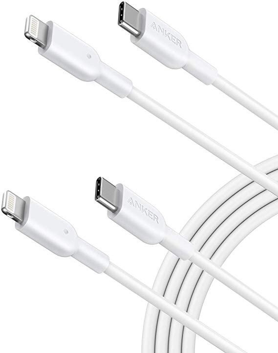 USB C to Lightning Cable [6ft, 2-Pack] 