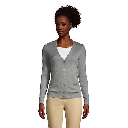 Women's Cotton Modal V-neck Cardigan Sweater