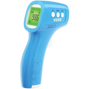 Vicks Non-Contact Infrared Thermometer for Forehead, Food and Bath
