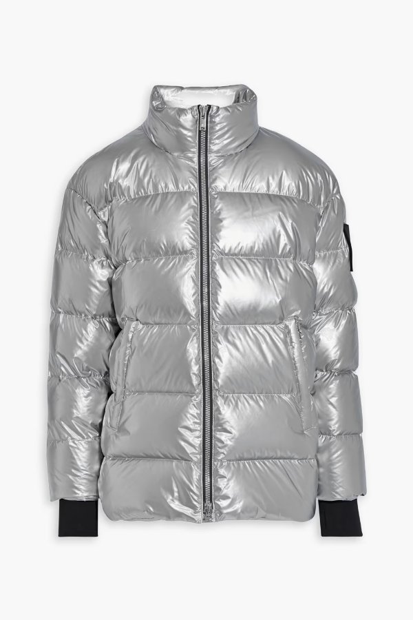 Replin quilted metallic shell jacket