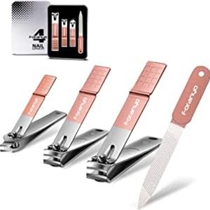 Nail Clippers 4 Pack Stainless Steel Toenail Clippers Fingernail Clipper