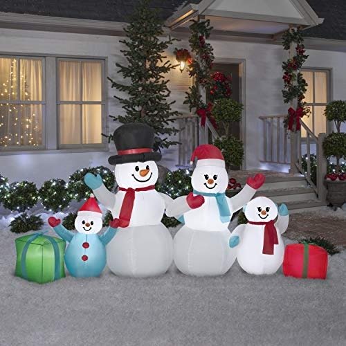 Winter Snowman Collection Scene 4.5 FT TAL x 9 FT LONG