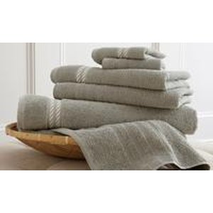 6-Piece Embroidered 100% Egyptian-Cotton Towel Set (Multiple Colors Available)