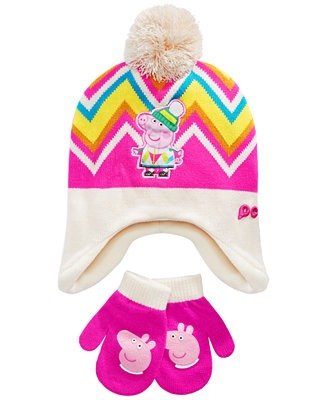 Toddler Girls 2-Pc. Peppa Pig Hat and Glove Set