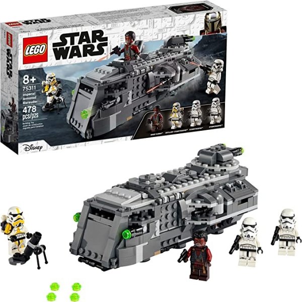 Star Wars: The Mandalorian Imperial Armored Marauder 75311 Awesome Toy Building Kit for Kids with Greef Karga and Stormtroopers; New 2021 (478 Pieces)