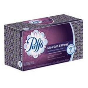 Puffs Ultra Soft & Strong Facial Tissues; 124 Tissues per Box (Pack of 24) (Packaging May Vary)