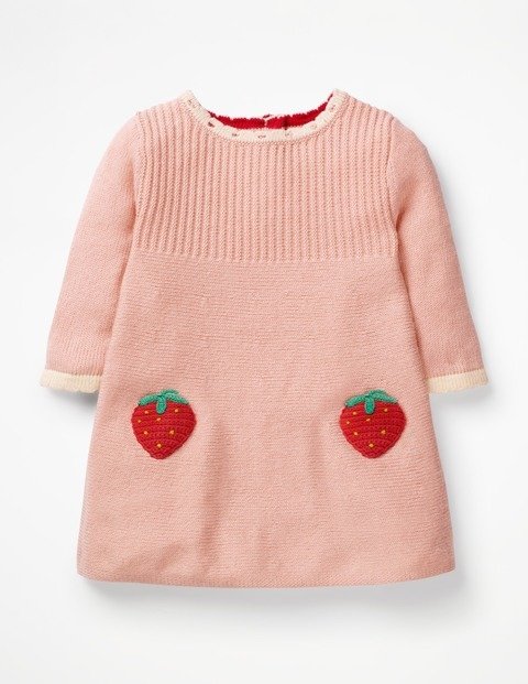 Crochet Strawberry Dress (Provence Dusty Pink)