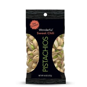 Wonderful Pistachios, Sweet Chili Flavored, 4.5 Ounce