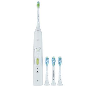 Philips Sonicare Healthy White + Toothbrush + 3 Bonus Brush Heads @ QVC