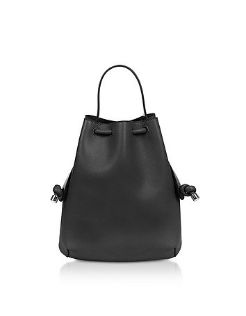 Black Nappa Briony Mini Backpack
