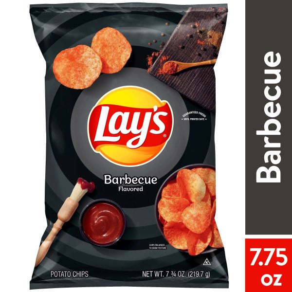Potato Chips, Barbecue Flavor, 7.75 oz Bag