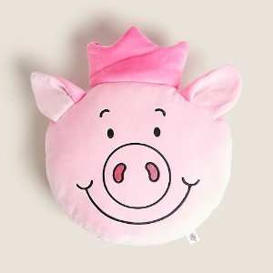 £4起 3D猪猪床品£15M&S 玛莎猪周边上新 30周年限定抱枕、宠物猪咪衣服、餐具