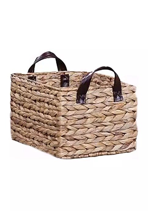 Water Hyacinth Wicker Basket
