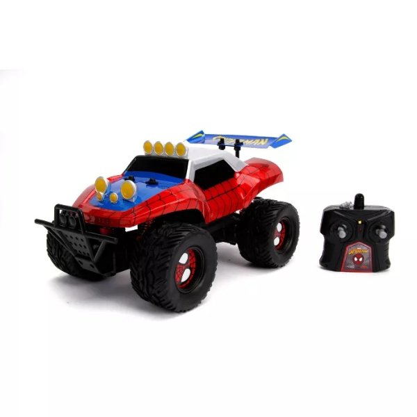 Jada Toys Marvel Spider-Man Buggy Remote Control Vehicle 1:14 Scale - Glossy Red