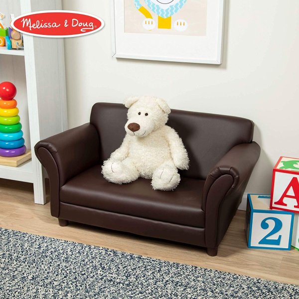 Child's Sofa - Coffee Faux Leather Children's Furniture