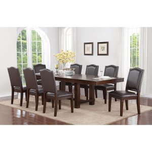 Cambridge 9pc Dining Set (Extendable Table + 8 Chairs)