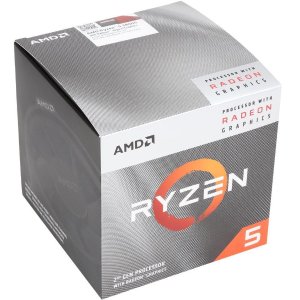 AMD RYZEN 5 3400G 4-Core 3.7 GHz (4.2 GHz Max Boost) Socket AM4 65W APU