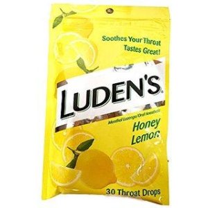 Luden's Great Tasting Throat Drops, Honey Lemon, 30-count