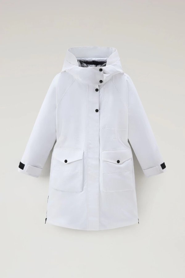 Waterproof High-Tech Parka in GORE-TEX Natural White