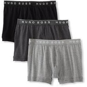 HUGO BOSS Cotton Stretch 男士弹力四角内裤（3条）