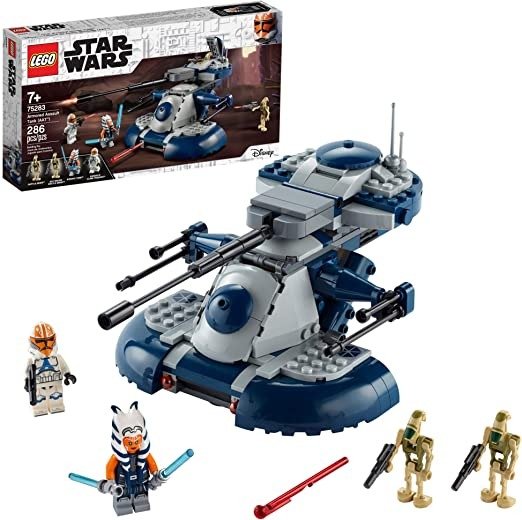 Star Wars: The Clone Wars Armored Assault Tank (AAT) 75283 Building Kit, Awesome Construction Toy for Kids with Ahsoka Tano Plus Battle Droid Action Figures, New 2020 (286 Pieces)